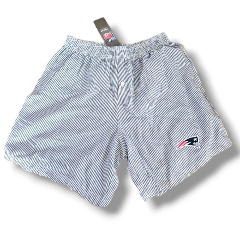 NFL Patriots Striped Boxer Briefs